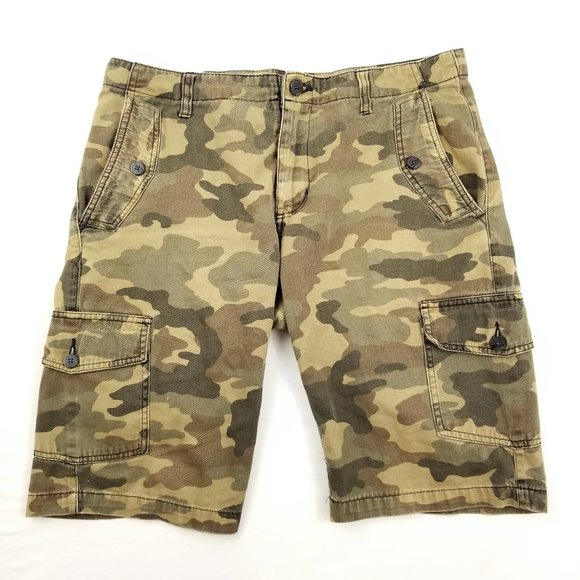 Men's Camo Cargo Shorts 32 - Picture 1 of 10